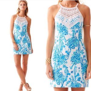 Lilly Pulitzer Pearl Lace Neck Shift Dress